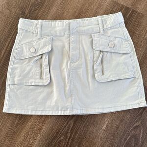 Light Blue Micro Skirt
